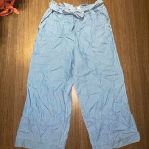 Light wash paper bag Jean pants